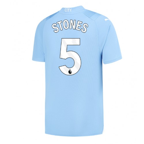 Maillot de foot Manchester City John Stones #5 Domicile 2023-24 Manches Courte